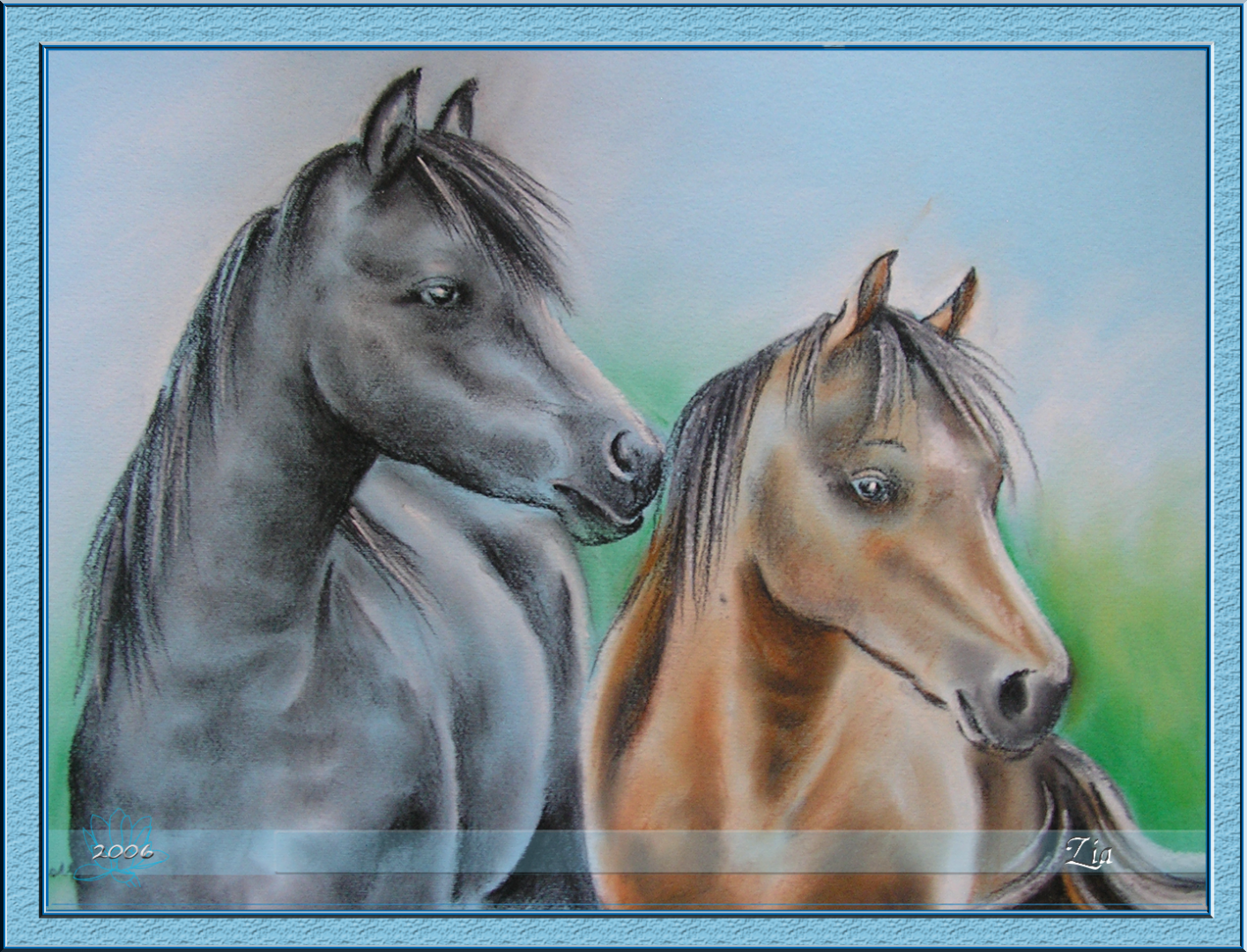 koně pastel 2